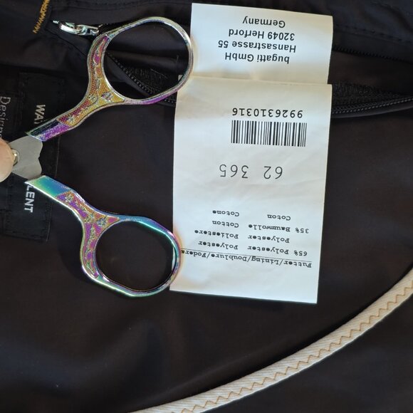 Bugatti Coat Men 52R Black Water Repellent Mackintosh Buttons Pockets Minimalist - Picture 12 of 16